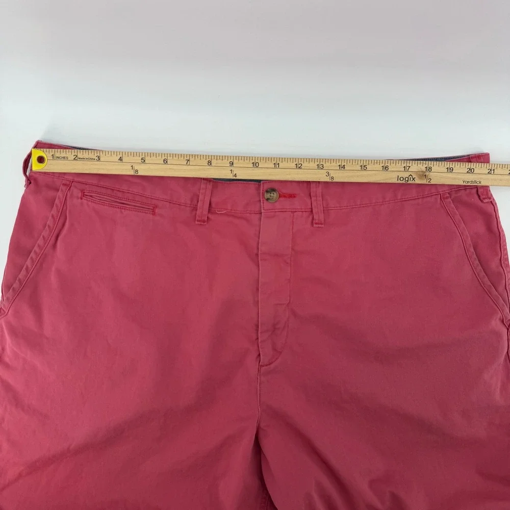 Polo Ralph Lauren Shorts Mens 42 Red Relaxed Fit Chino Cotton Embroidered Pony